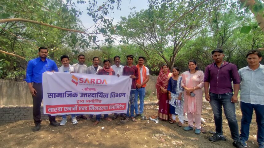शारदा एनर्जी द्वारा CSR के तहत ग्राम मुरेठी में शौचालय व स्नानघर निर्माण का भूमिपूजन..