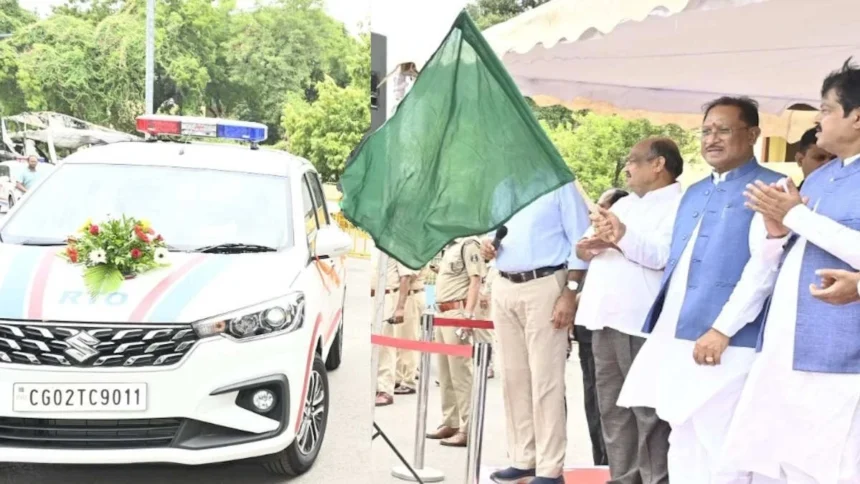 छत्तीसगढ़ में सड़क सुरक्षा को नई रफ्तार, CM साय ने 48 उड़नदस्ता वाहनों को किया रवाना