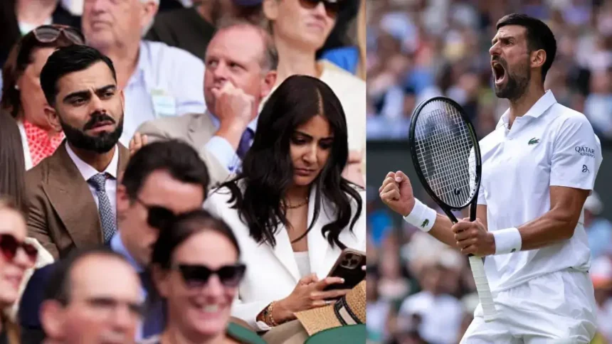 Wimbledon 2025: Djokovic का मैच देखने पहुंचे Virat-Anushka, जीत पर दी Special Reaction, Photos Viral