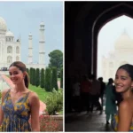Ananya Pandey ने Taj Mahal की खूबसूरती की तारीफ, pictures में दिखा दिलकश अंदाज़- फैंस बोले “Wow Taj!”