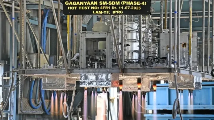 Gaganyaan Mission : ISRO ने गगनयान मिशन की ओर बढ़ाया बड़ा कदम, Service Module Propulsion System का सफल परीक्षण