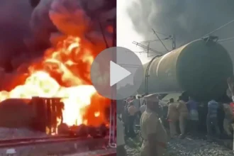 Tamil Nadu Train Accident: तमिलनाडु में पटरी से उतरी डीजल मालगाड़ी में लगी भीषण आग, धधकती लपटों का VIDEO आया सामने