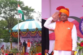 Independence Day 2025: 79वां स्वतंत्रता दिवस के अवसर पर पुलिस परेड ग्राउंड में मुख्यमंत्री विष्णु देव साय ने किया ध्वजारोहण