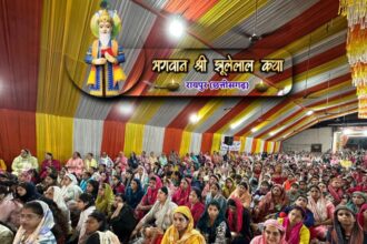 Raipur : रायपुर में सिंधी समाज का भव्य आयोजन: 56 फीट झूलेलाल मूर्ति स्थापना हेतु शोभायात्रा, कथा व प्रसादी का आयोजन