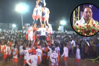 Raipur : गुढ़ियारी में जन्माष्टमी पर भव्य दही हांडी उत्सव, मुख्यमंत्री विष्णुदेव साय हुए शामिल, पवनदीप राजन की प्रस्तुति ने जीता दिल