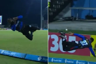 CPL 2025: फेबियन एलन ने दिखाई सुपरमैन फील्डिंग, छक्के के लिए जा रही गेंद को रोका, देखें Viral Video