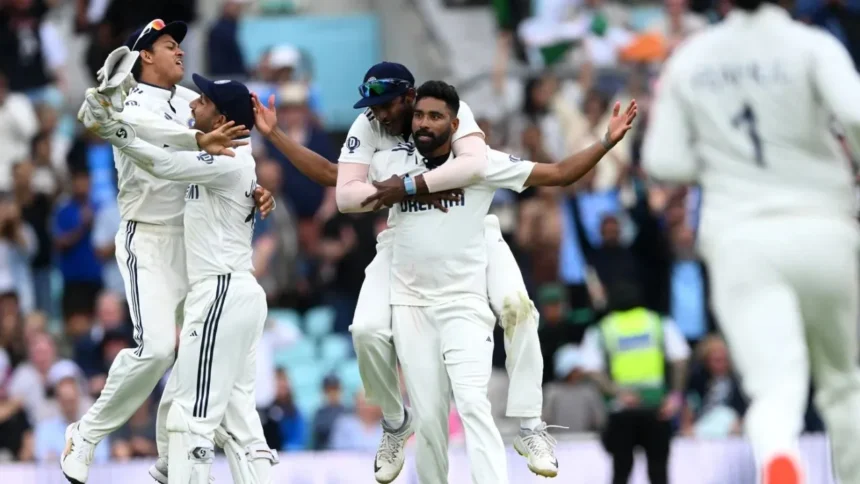 IND vs ENG 5th Test : Oval Test में Siraj का जलवा, पांचवें मुकाबले में India ने England को 6 रनों से हराकर सीरीज 2-2 से की बराबर
