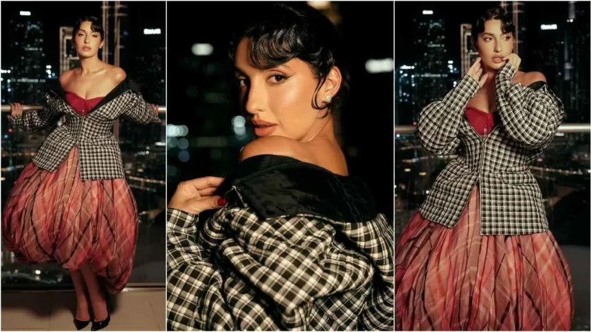 Nora Fatehi का Dubai में Fashion का जलवा, Balloon Dress में बिखेरा ग्लैमर, फैंस बोले- 'Princess'