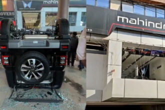 Viral News : पूजा के लिए नींबू पर चढ़ानी थी कार, लेकिन शोरूम की पहली मंजिल से नीचे जा गिरी थार- Viral Video