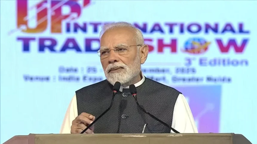 International Trade Show: पीएम मोदी ने ग्रेटर नोएडा में इंटरनेशनल ट्रेड शो का किया उद्घाटन, यूपी को निवेश का हब बताया