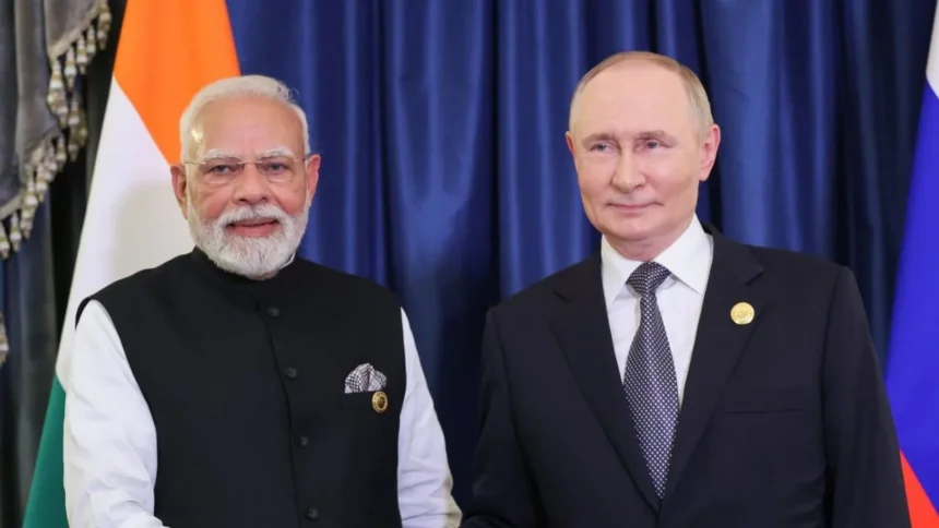 Modi Putin SCO Meeting : SCO शिखर सम्मेलन के बाद पीएम मोदी दिल्ली रवाना, पुतिन संग 40 मिनट चली चर्चा, जानें क्या हुई बात