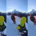 यमराज बनी सेल्फी: नामा पीक पर चोटी चढ़कर फोटो लेते वक्त फिसला पैर, 650 फीट खाई में गिरा चीनी पर्वतारोही - Viral Video