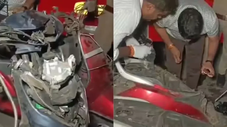 Kanpur Blast: कानपुर में सड़क किनारे स्कूटरों में धमाका, 8 लोग घायल, देखें VIDEO