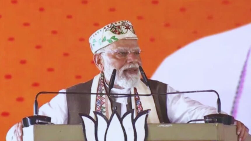 PM Modi : बिहार में बोले पीएम मोदी, फिर एक बार एनडीए और सुशासन सरकार