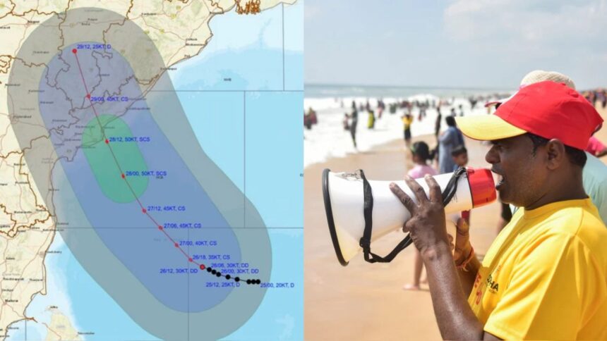 चक्रवाती तूफान 'मोंथा' ने पकड़ी रफ्तार: 35+ उड़ानें रद्द, आंध्र में 19 जिलों पर रेड अलर्ट; 100 किमी/घंटा की हवाओं का खतरा