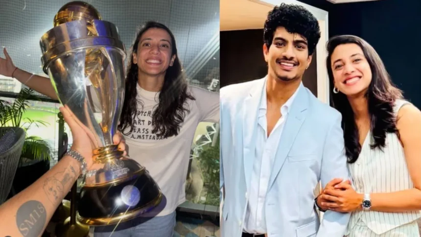 Smriti Mandhana की जीत पर झूमे Palash Muchhal, Girlfriend के नाम का Tattoo बनवाकर जताया प्यार