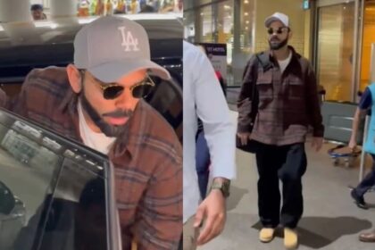 Virat Kohli मुंबई पहुंचे, ODI series से पहले फैंस में उत्साह, बैगी ब्राउन शर्ट, आंखों पर चश्मा…एयरपोर्ट लुक हुआ Viral- VIDEO