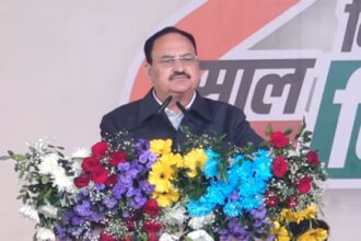 CG : जनादेश परब में केंद्रीय स्वास्थ्य मंत्री जे.पी. नड्डा ने छत्तीसगढ़ में आमसभा को किया संबोधित, कहा- हमने दो साल में सभी वादे पूरे किए