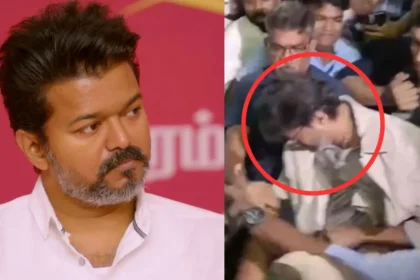Chennai Airport पर पलभर के लिए मची अफरा-तफरी, फैंस की भीड़ में गिरे Thalapathy Vijay, Video Viral