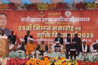 CG : दुर्ग में हल्बा आदिवासी समाज के शक्ति दिवस में शामिल हुए मुख्यमंत्री विष्णु देव साय, शिक्षा के लिए की बड़ी घोषणाएं