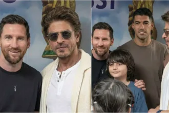 Shah Rukh Khan Meets Lionel Messi: लियोनेल मेसी से मिले शाहरुख खान, साथ में दिखे बेटे अबराम; VIDEO VIRAL