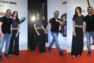 Happy Patel की Special Screening में हाथों में हाथ डाले पहुंचे Aamir Khan- Gauri Spratt, सोशल मीडिया पर Video Viral
