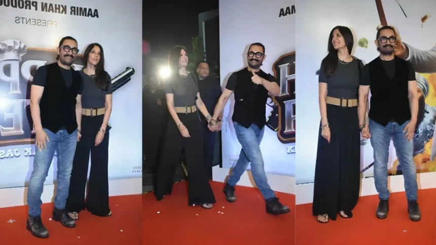 Happy Patel की Special Screening में हाथों में हाथ डाले पहुंचे Aamir Khan- Gauri Spratt, सोशल मीडिया पर Video Viral