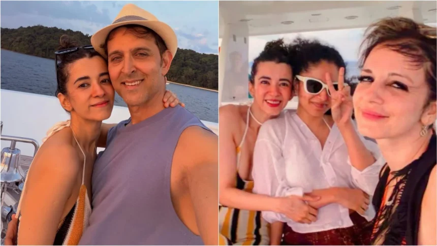 Hrithik Roshan ने एक्स वाइफ Sussanne Khan और गर्लफ्रेंड Saba Azad के साथ समंदर के बीच मनाया Birthday, शेयर की Special Pictures
