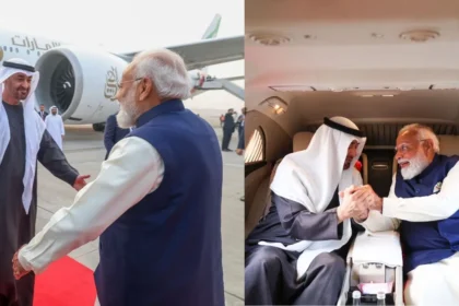 PM Modi UAE President Welcome: एयरपोर्ट पर पीएम मोदी ने UAE राष्ट्रपति का किया स्वागत; 2 घंटे की मुलाकात में छुपा है बड़ा एजेंडा