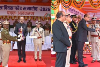 Raipur : राज्यपाल ने गणतंत्र दिवस समारोह में वीरता, शौर्य एवं उत्कृष्ट सेवा के लिए पुलिस अधिकारियों एवं कर्मचारियों को किया सम्मानित