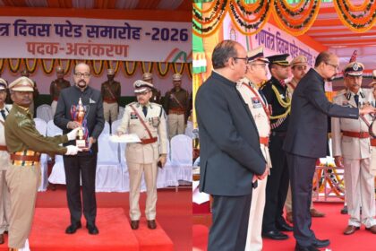 Raipur : राज्यपाल ने गणतंत्र दिवस समारोह में वीरता, शौर्य एवं उत्कृष्ट सेवा के लिए पुलिस अधिकारियों एवं कर्मचारियों को किया सम्मानित