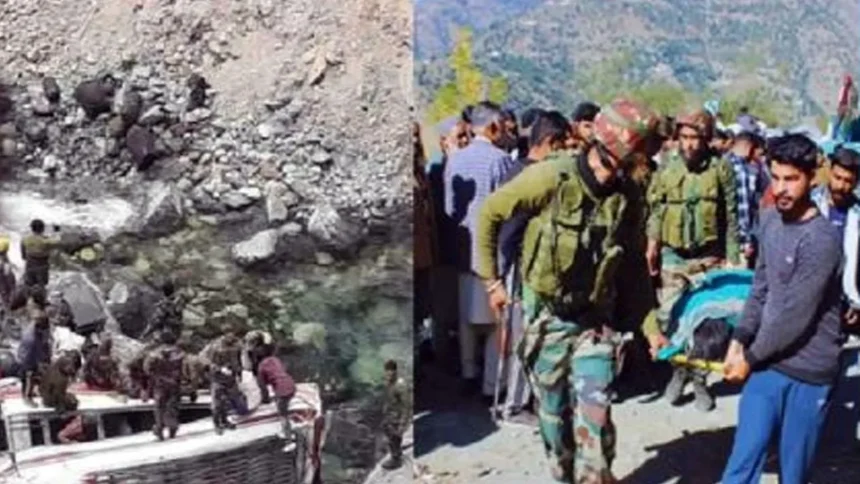 Jammu-Kashmir Army Vehicle Accident : जम्मू-कश्मीर में सेना की गाड़ी 200 फीट गहरी खाई में गिरी, 10 जवान शहीद, 7 घायल