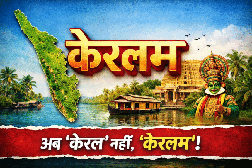 Kerala will be Renamed as 'Keralam' : अब केरल का नाम बदलकर होगा ‘केरलम’, BJP ने किया समर्थन, PM मोदी से की हस्तक्षेप की मांग