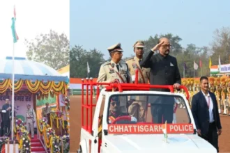 Raipur : राज्यपाल डेका ने राष्ट्रीय ध्वज फहरा कर ली परेड की सलामी, राजधानी में हर्षाेल्लास के साथ मनाया गया 77 वां गणतंत्र दिवस