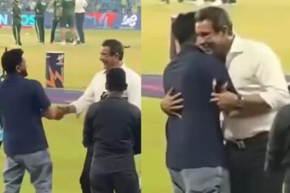 IND vs PAK : ‘नो हैंडशेक’ के बीच रोहित शर्मा ने वसीम अकरम को लगाया गले, VIDEO VIRAL