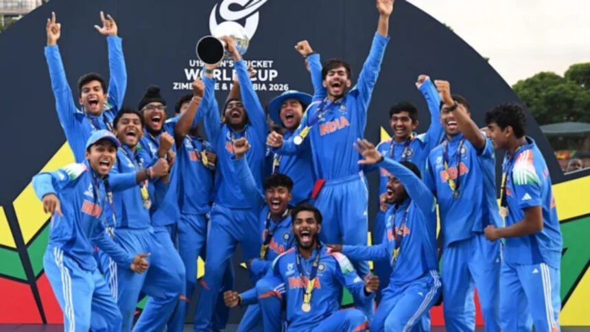 Under-19 World Cup 2026: भारत छठी बार बना विश्व चैंपियन, फाइनल में इंग्लैंड को 100 रन से हराया, वैभव सूर्यवंशी ने बनाया रिकार्ड