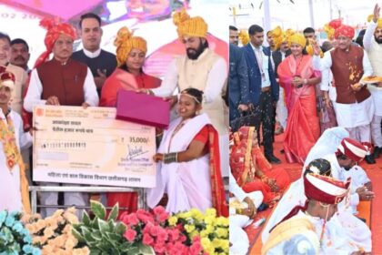 Raipur : बौद्ध रीति से गूंजा वैवाहिक संस्कार, 6 नवदंपत्तियों ने मुख्यमंत्री के सान्निध्य में थामा जीवनभर का साथ