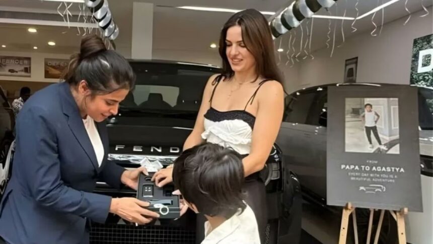 Hardik Pandya ने बेटे Agastya को दिया Land Rover Defender गिफ्ट, Social Media में Video Viral