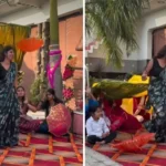Viral News : जश्न के बीच अचानक हुआ हादसा, हल्दी फंक्शन में डांस कर रही लड़की पर गिरा टैंट - Video Viral