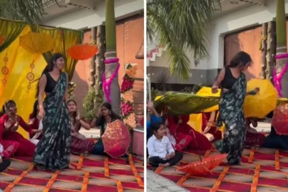 Viral News : जश्न के बीच अचानक हुआ हादसा, हल्दी फंक्शन में डांस कर रही लड़की पर गिरा टैंट - Video Viral