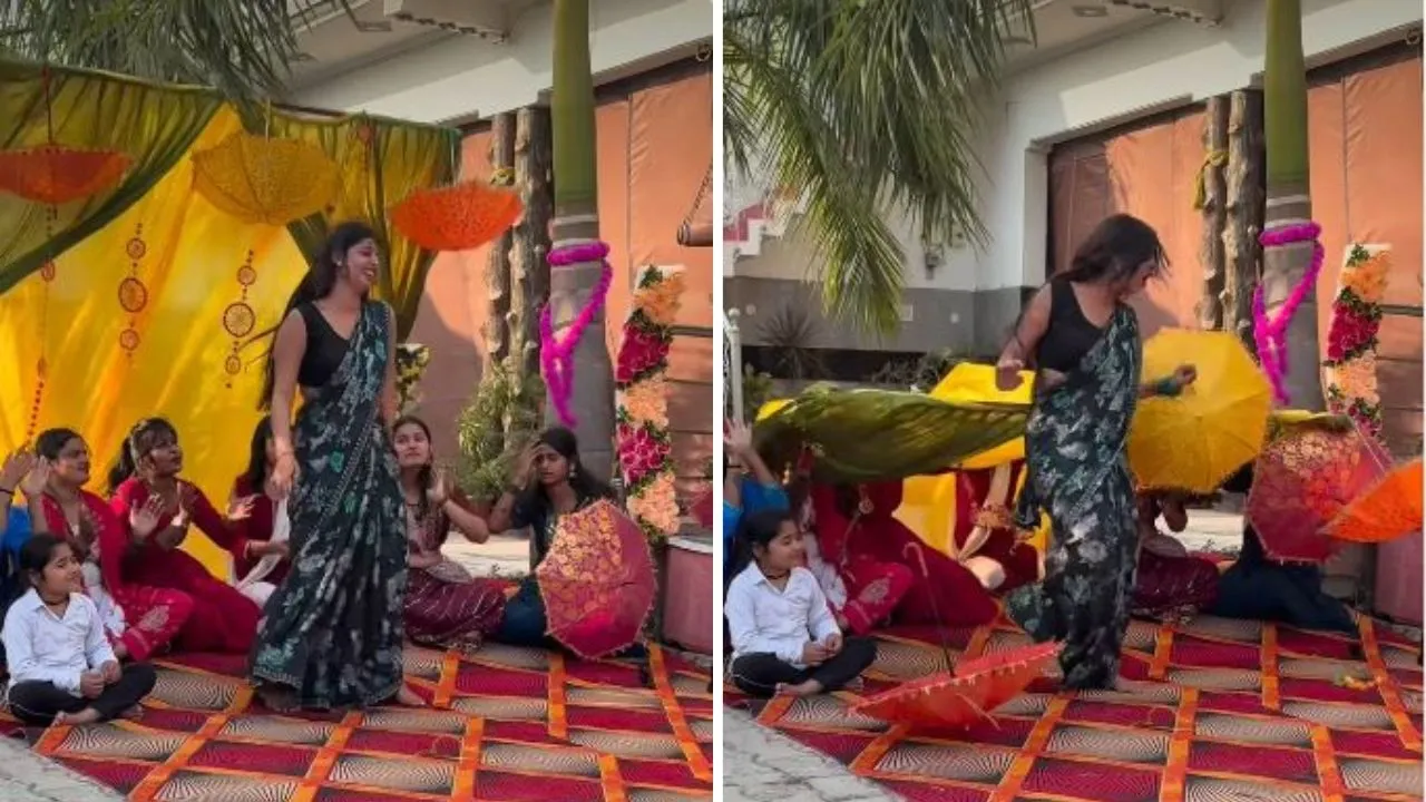Viral News : जश्न के बीच अचानक हुआ हादसा, हल्दी फंक्शन में डांस कर रही लड़की पर गिरा टैंट - Video Viral