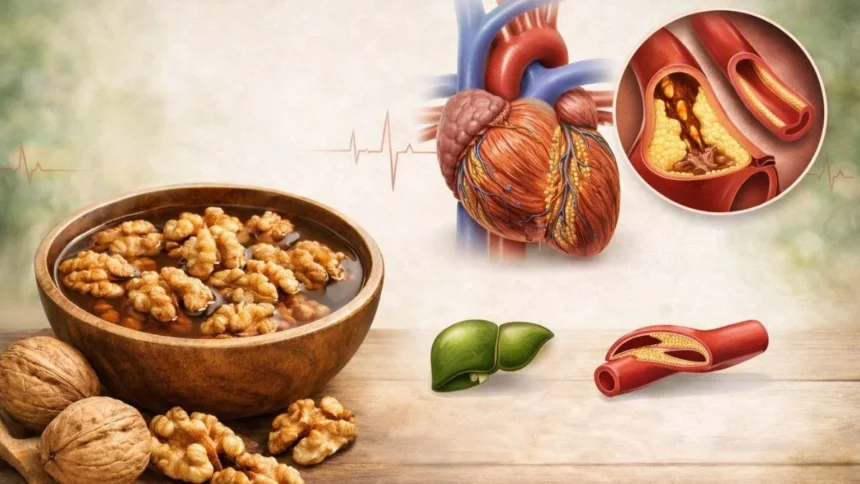 Heart Health Tips : अखरोट खाएं, दिल की नसों को क्लीन करें और कोलेस्ट्रॉल को कम करें