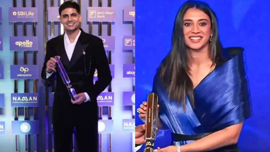 BCCI Naman Awards 2026 में Shubman Gill-Smriti Mandhana का दबदबा, जानें किसे मिला कौन सा सम्मान, देखें पूरी लिस्ट