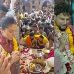 पत्नी Vanshika संग Banke Bihari Mandir पहुंचे Kuldeep यादव, विधि-विधान से की पूजा-अर्चना