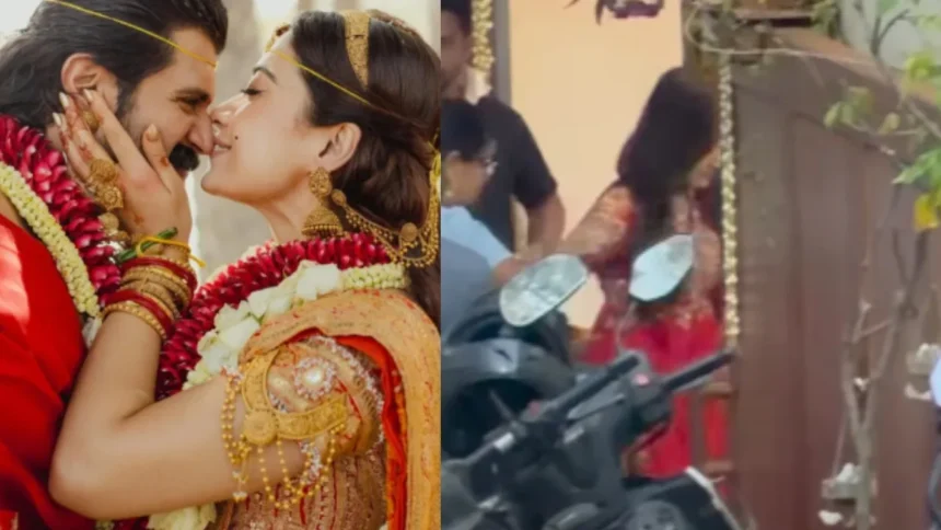 ससुराल में यूं हुआ ग्रैंड वेलकम, Rashmika Mandanna पहुंचीं Vijay Deverakonda के घर, गृह प्रवेश का Video Viral