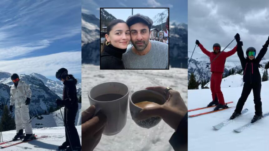 'तू साथ है तो…' Ranbir के लिए Alia का Romantic पोस्ट, 4th Wedding Anniversary पर Switzerland की बर्फीली वादियों से शेयर की Photos