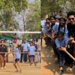 Sachin Tendulkar in CG : दंतेवाड़ा के छिंदनार में गूंजा उत्साह : सचिन तेंदुलकर ने कहा- बस्तर में प्रतिभा की कमी नहीं, 100 से ज्यादा खेल मैदान बनाने का किया ऐलान, बच्चियों के साथ खेला वॉलीबॉल