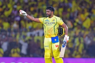 CSK vs DC IPL 2026 : चेन्नई ने दिल्ली के सामने खड़ा किया 212 रनों का विशाल स्कोर, संजू सैमसन ने जड़ा शानदार शतक