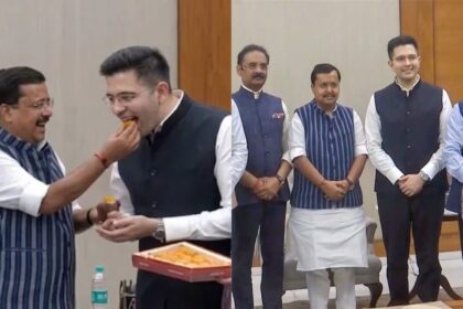 Raghav Chaddha : AAP को बड़ा झटका, राघव चड्ढा ने थामा BJP का दामन, अध्यक्ष नितिन नबीन ने खिलाई मिठाई