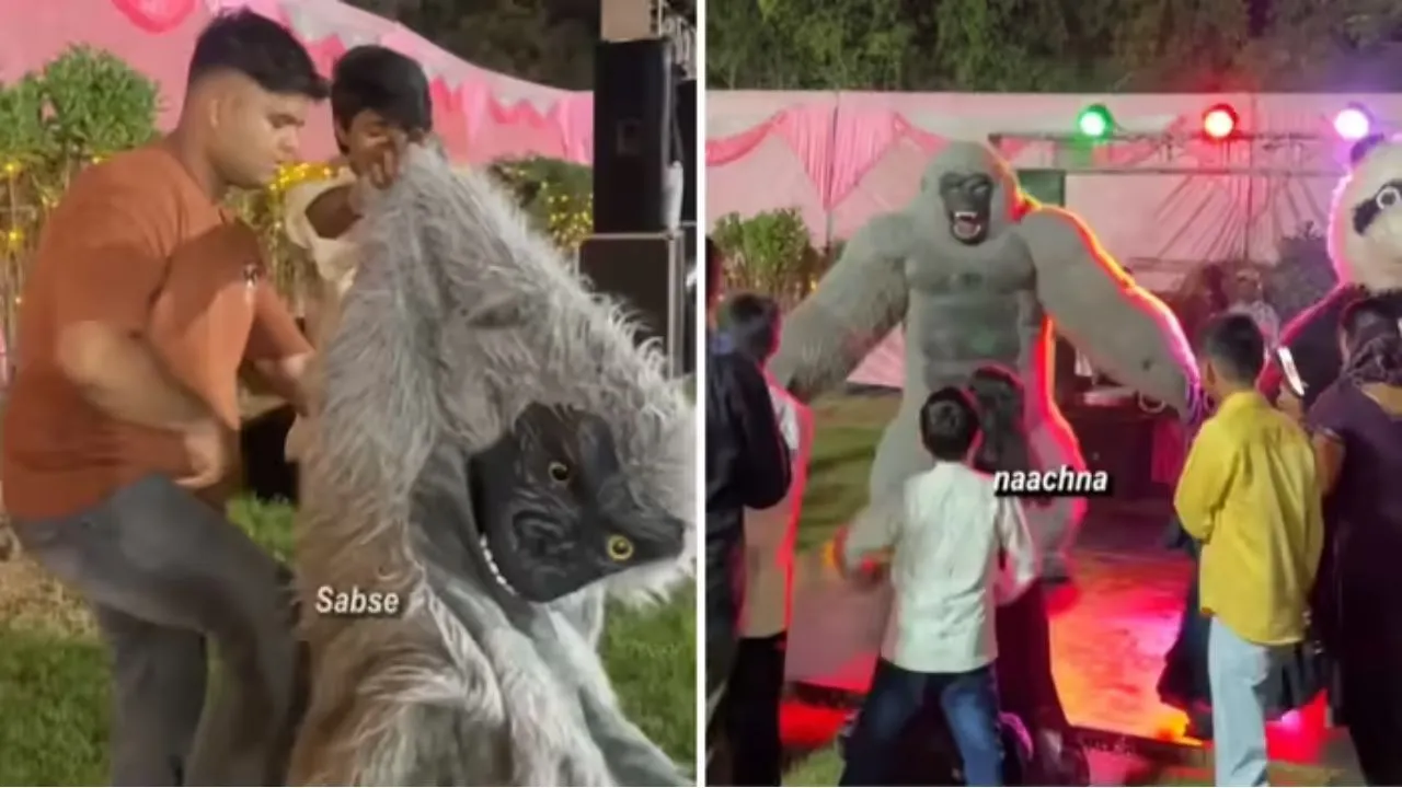 Viral News : गोरिल्ला कॉस्ट्यूम पहनकर पार्टी में एंटरटेनमेंट, कुछ घंटों में कमाए ₹5000! अनोखा बिजनेस आइडिया Video Viral